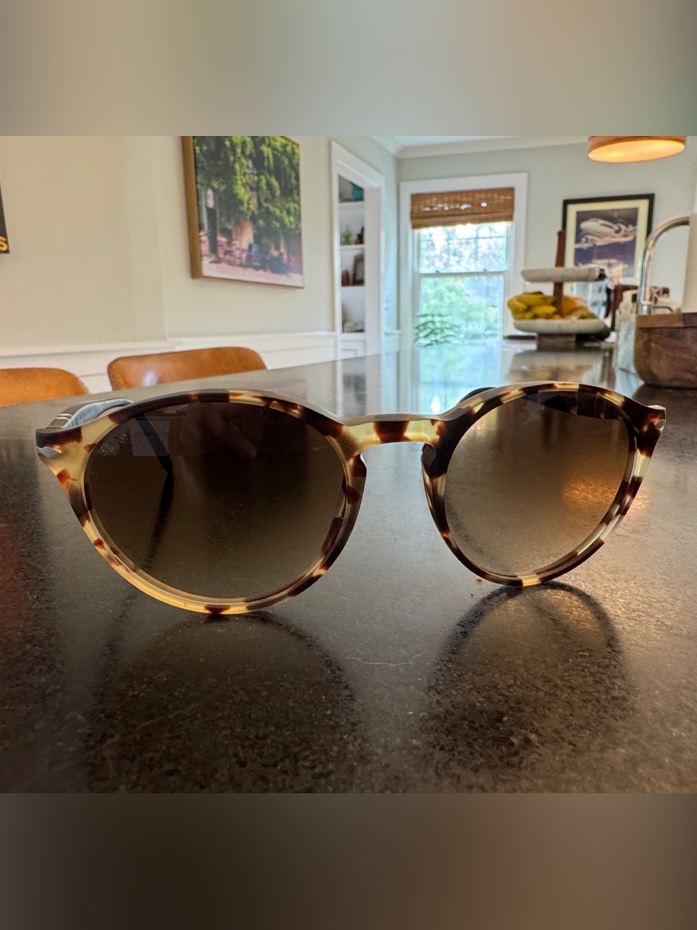 Persol PO3092SM Tortoiseshell Round Sunglasses - Women